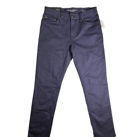 Banana Republic Other - Banana Republic Traveler Chino Pants Men's 28X30 Blue Slim Fit Mid Rise - NWT
